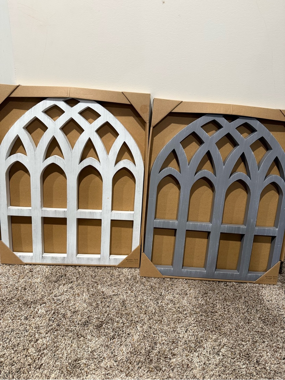 NEW 2 Wall Home Decor Plastic Arches 17" x 21" Tall